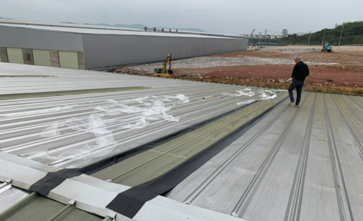 临海厂房屋面防水维修案例